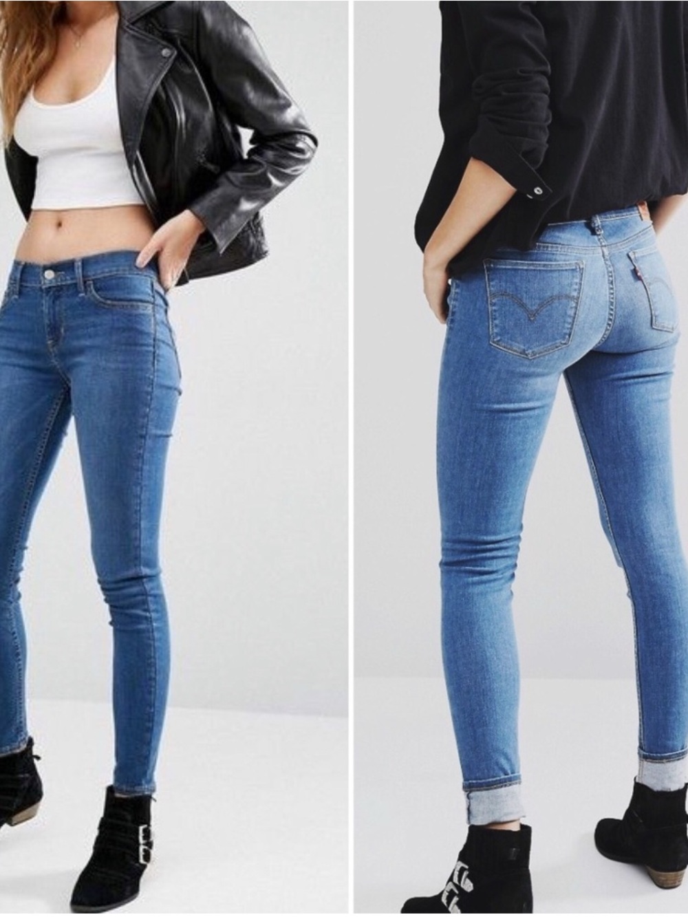 Levi’s Ultra Low Skinny Blue Jeans Size 4/27 Y2K